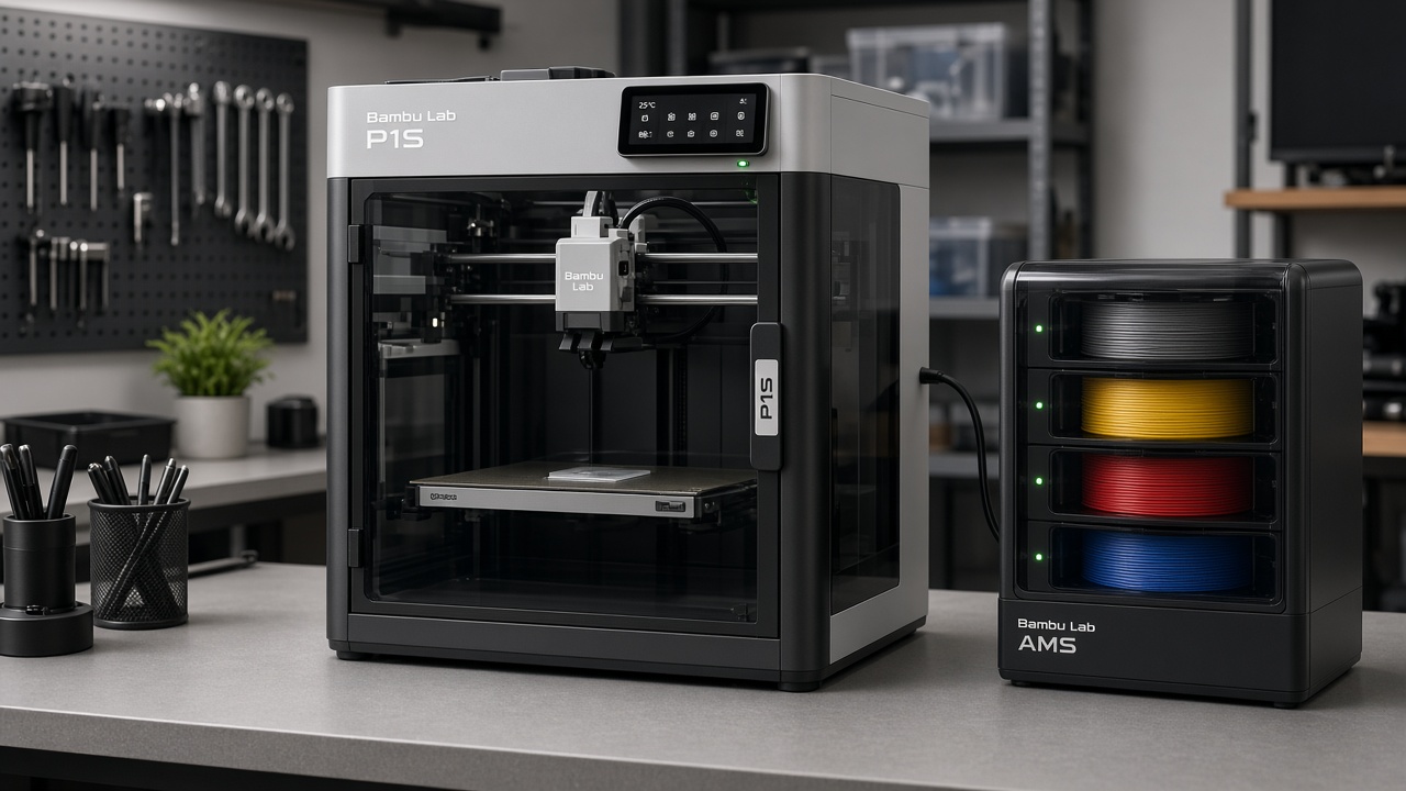 Enclosed FDM 3D printer used for in-house fixture and prototype production