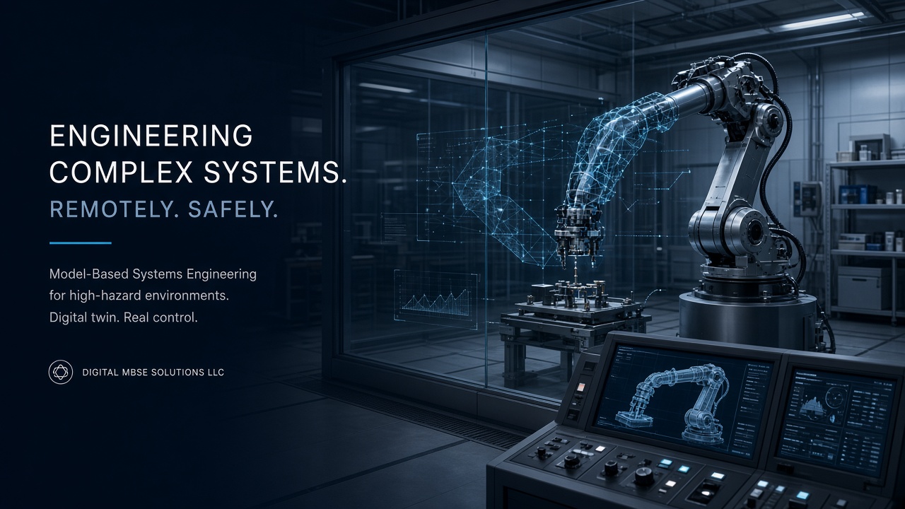 Remote-handling cell with robotic arm and sensing for RaaS integration